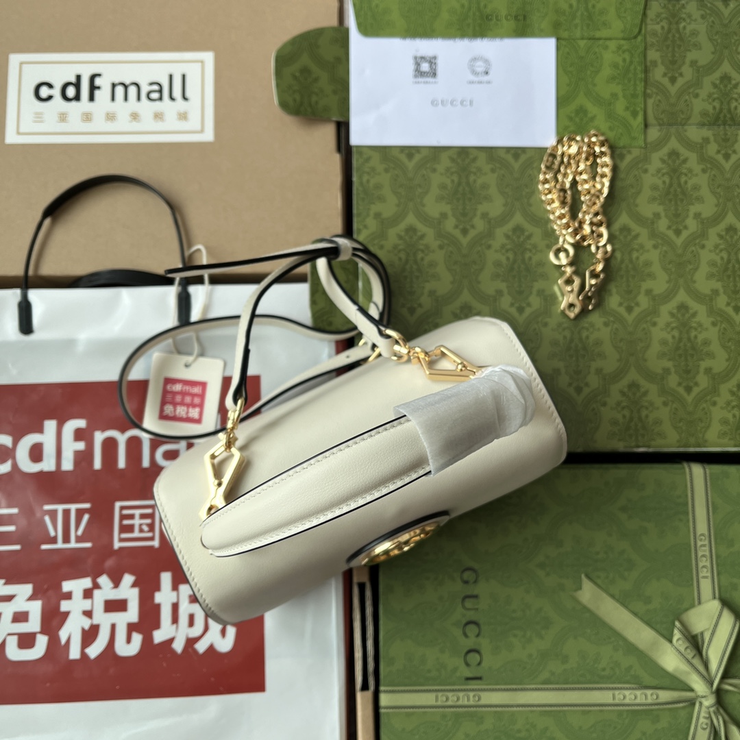 Bagsaaa Gvc*1 Blondie Top Handle White Bag - 23x15x11cm