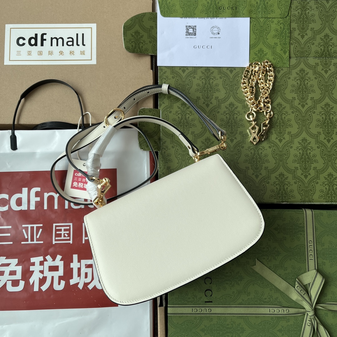 Bagsaaa Gvc*1 Blondie Top Handle White Bag - 23x15x11cm