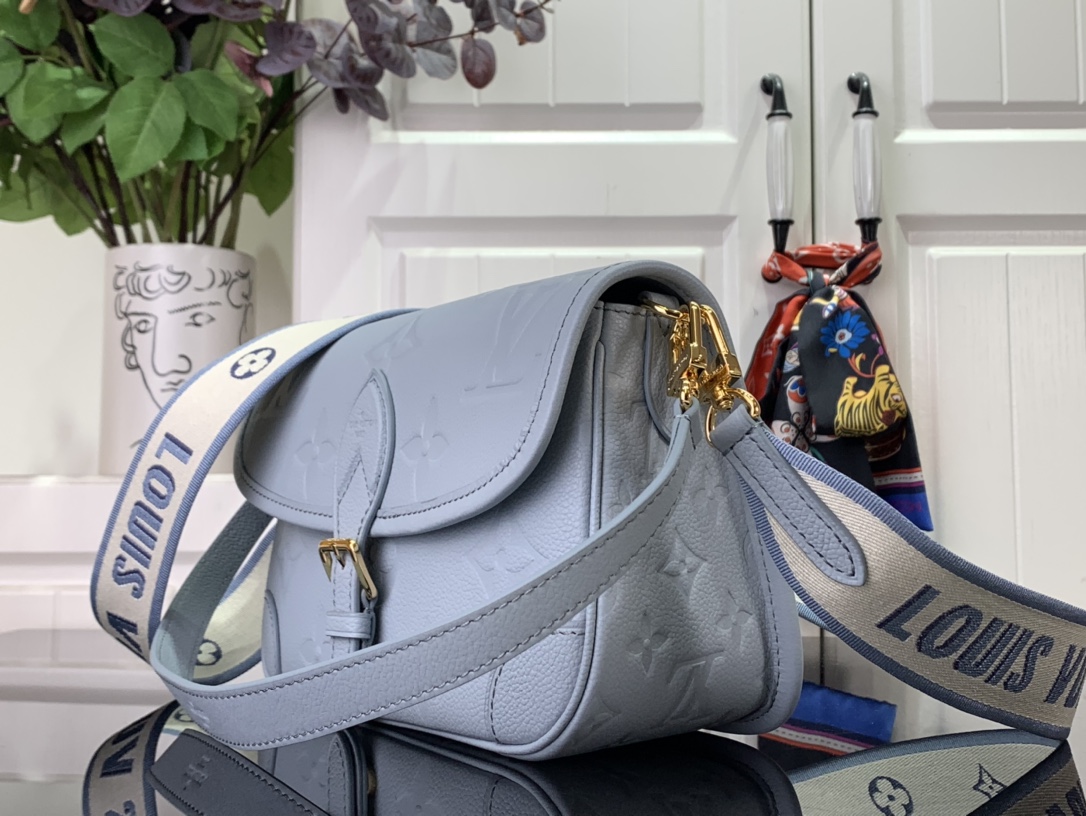 Bagsaaa L0vis Vvtt0n M46846 Diane Satchel Bag Blue Hour - 24 x 15 x 9 cm