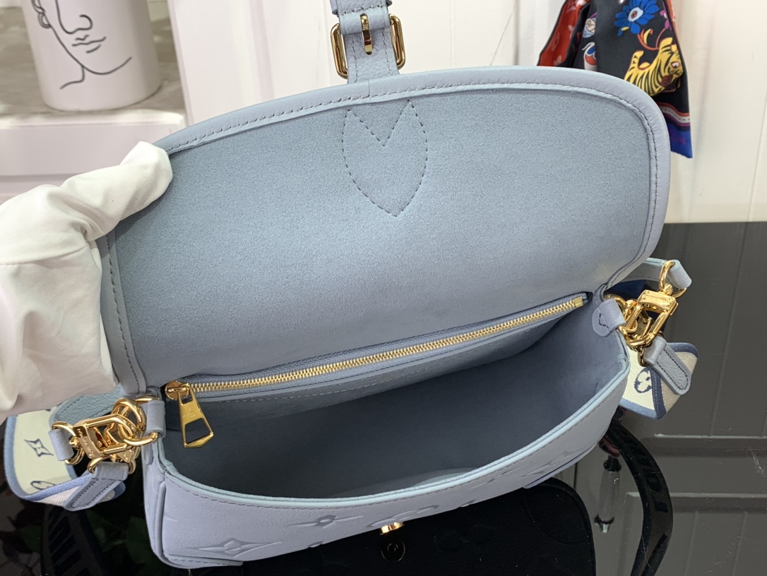 Bagsaaa L0vis Vvtt0n M46846 Diane Satchel Bag Blue Hour - 24 x 15 x 9 cm