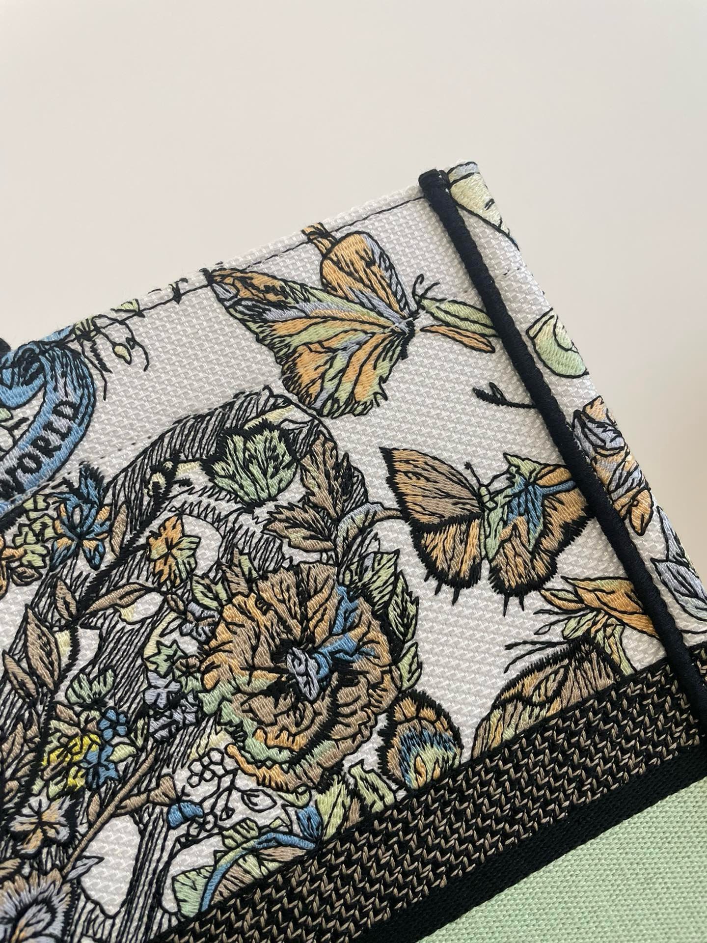 Bagsaaa D10r Lady Large Book Tote Multicolor Toile de Jouy - 42 x 35 x 18.5 cm