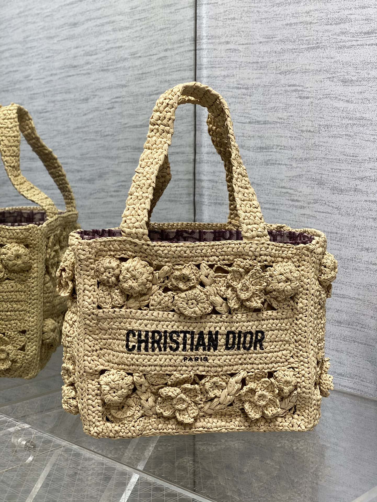Bagsaaa D10r Small Book Tote Woven Grass - 26.5*14*21cm