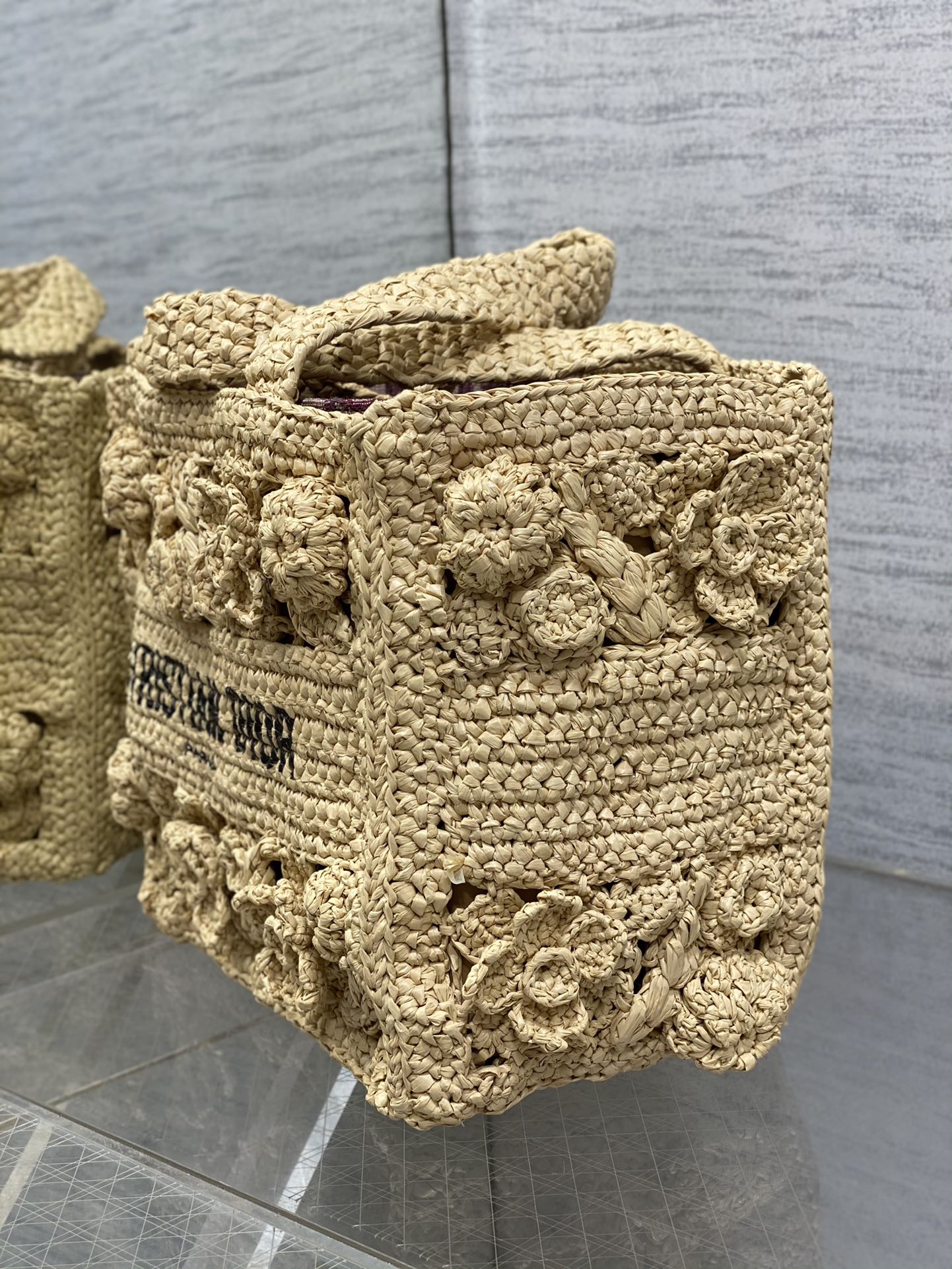 Bagsaaa D10r Small Book Tote Woven Grass - 26.5*14*21cm
